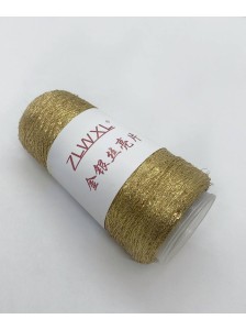 Люрекс с микропайетками 01 Золото (золотые пайетки)