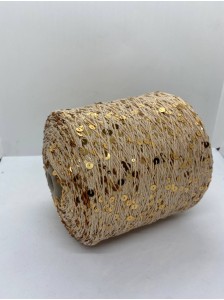 Королевские пайетки AJ028 Тёплый песок (золотые пайетки)