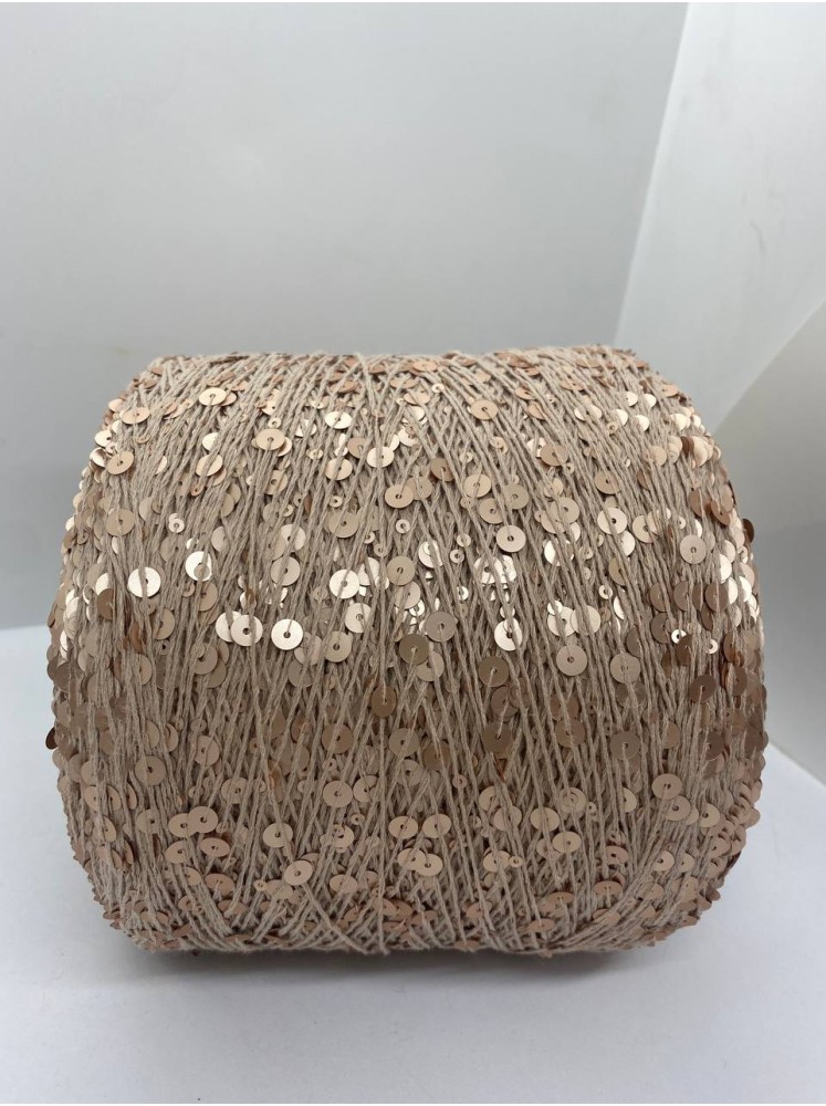 Королевские пайетки AJ052 Какао (матовые пайетки в тон)