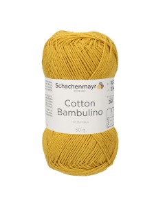 Пряжа Cotton Bambulino Schachenmayr 22 Золотая горчица