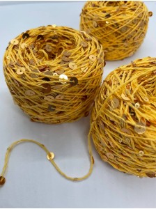 Королевские пайетки AJ130 Жёлтый (золотые пайетки)