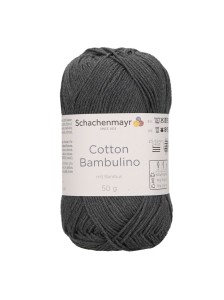 Пряжа Cotton Bambulino Schachenmayr 98 Мокрый асфальт