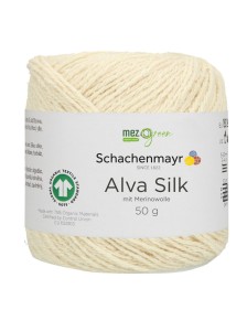 Пряжа Alva Silk Schachenmayr 002 Молочный