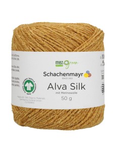 Пряжа Alva Silk Schachenmayr 022 Золотая горчица