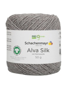 Пряжа Alva Silk Schachenmayr 092 Светлый серый