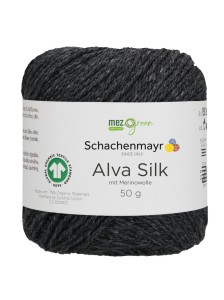 Пряжа Alva Silk Schachenmayr 099 Антрацит