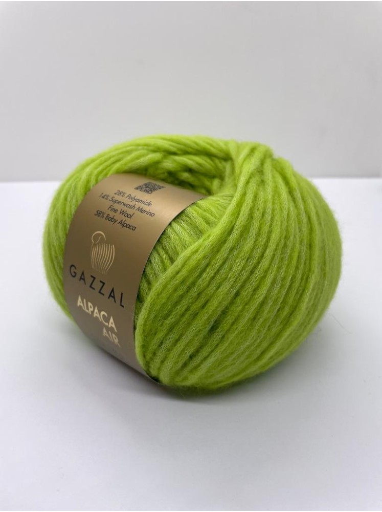 Пряжа Alpaca Air Gazzal 92 Весенняя зелень