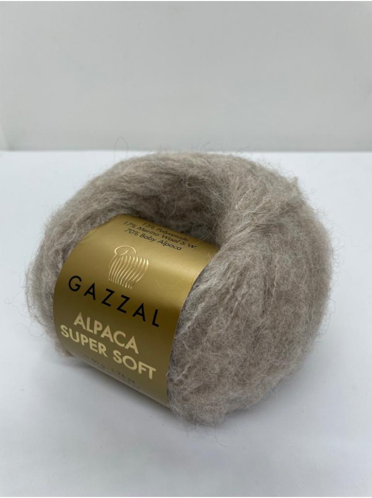 Пряжа Alpaca Super Soft Gazzal 103 Пыльный бежевый