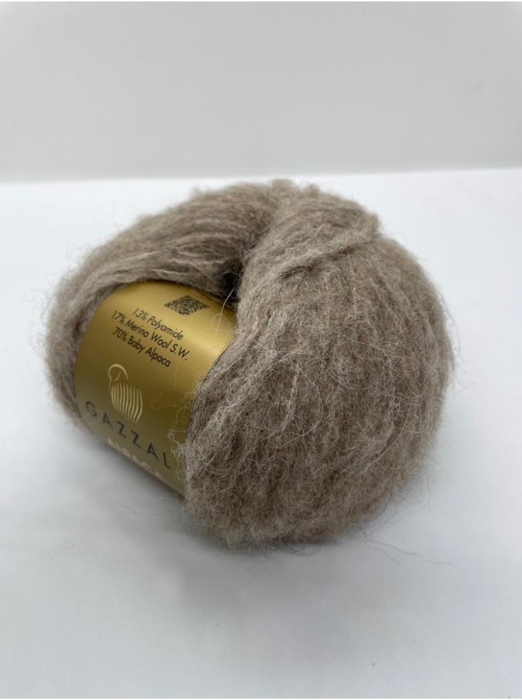 Пряжа Alpaca Super Soft Gazzal 104 Кофе с молоком
