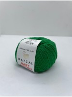 Пряжа Baby Cotton Gazzal 3456 Изумруд