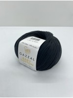 Пряжа Baby Cotton Gazzal 3433 Чёрный