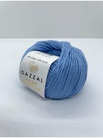 Пряжа Baby Cotton Gazzal 3423 Небесный голубой