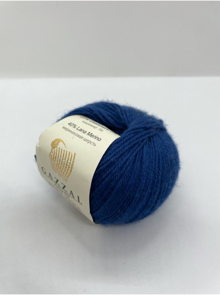 Пряжа Baby Wool Gazzal 802 Темный синий