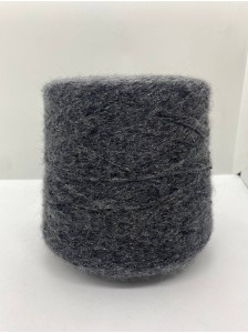 Luxury Ri.Go Babyshine 55% беби альпака, 10% мериносовая шерсть, 15% вискоза, 15% полиакрил, 5% полиамид, 100г 400м, Темный серый