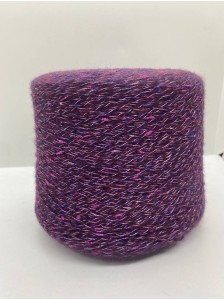 Luxury Ri.Go Babyshine 55% беби альпака, 10% мериносовая шерсть, 15% вискоза, 15% полиакрил, 5% полиамид, 100г 400м, Фиолет