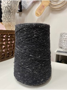 Твид FIL-3 BRISTOL, 50% шерсть (virgin wool), 20% буретный шелк, 30% полиамид, 100г 620м, антрацит