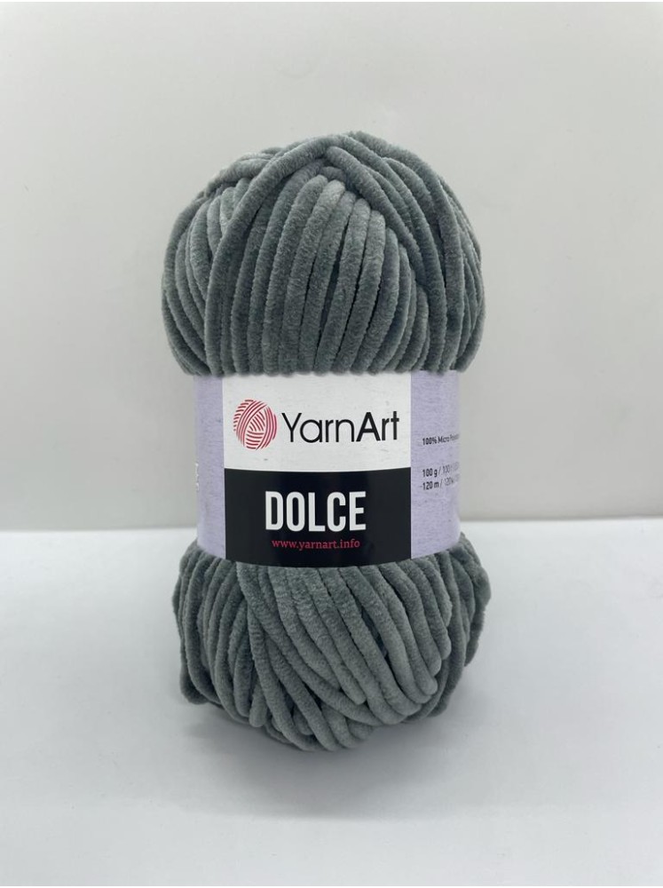 Пряжа Dolce Yarn Art 760 Тёмный серый