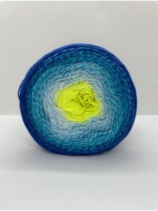 Пряжа Flowers Vivid Yarnart 510 Сине-жёлтый