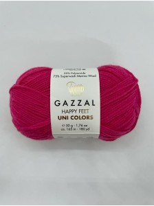 Пряжа Happy Feet Uni Colors Gazzal 3573 Барби