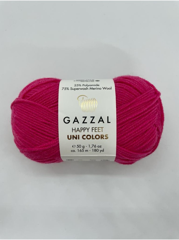 Пряжа Happy Feet Uni Colors Gazzal 3573 Барби
