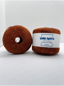 Пряжа Paillettes LANA GATTO 8936 Бронза