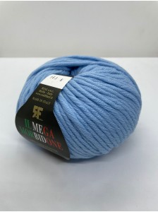 Пряжа Mega Morbidone 163 Голубой