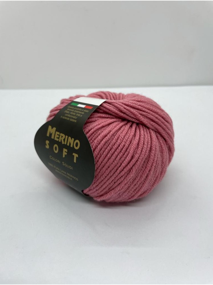 Пряжа Merino Soft Rial Filati 471 Сухая роза