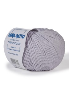 Пряжа Merinocot LANA GATTO 12504 Серо-сиреневый