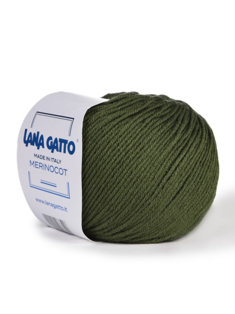 Пряжа Merinocot LANA GATTO 14256 Хвойный