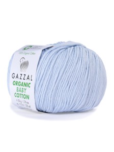 Пряжа Organic Baby Cotton Gazzal 417 Льдинка