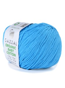 Пряжа Organic Baby Cotton Gazzal 424 Бирюза