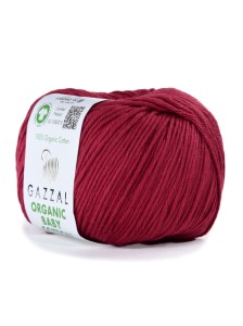 Пряжа Organic Baby Cotton Gazzal 429 Винный
