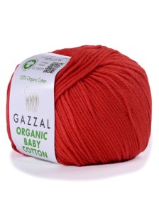 Пряжа Organic Baby Cotton Gazzal 432 Мак