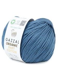Пряжа Organic Baby Cotton Gazzal 434 Джинс