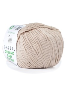 Пряжа Organic Baby Cotton Gazzal 444 Холодный песок