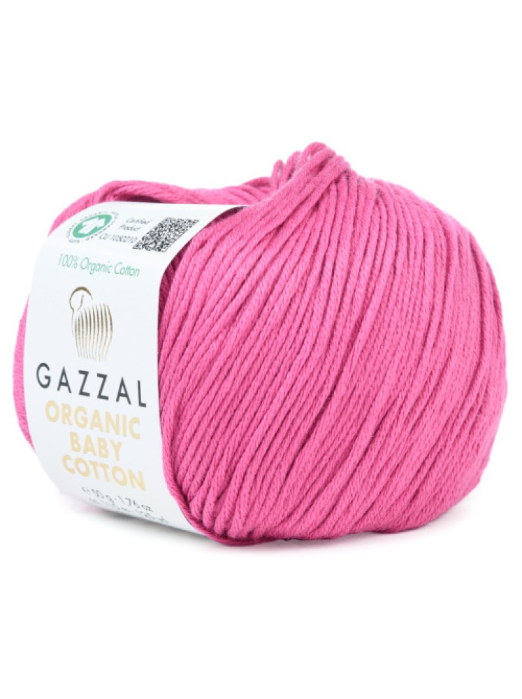 Пряжа Organic Baby Cotton Gazzal 454 Барби