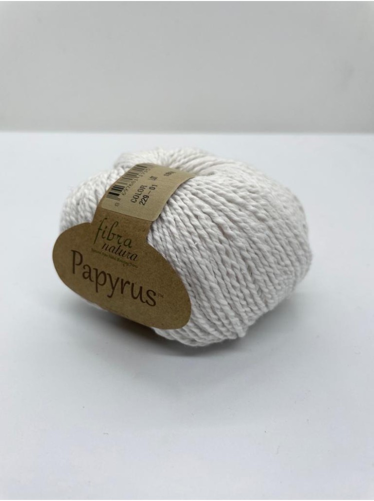 Пряжа Papyrus Fibra Natura 229-01 Белый