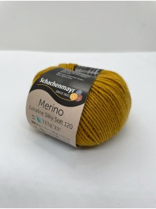 Пряжа Merino Extrafine Silky Soft 120 Schachenmayr 520 Золотая горчица