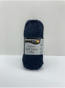 Пряжа Soft Linen Mix Schachenmayr 50 Тёмный синий