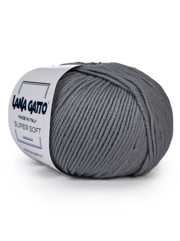 Пряжа Super Soft LANA GATTO 14126 Сталь
