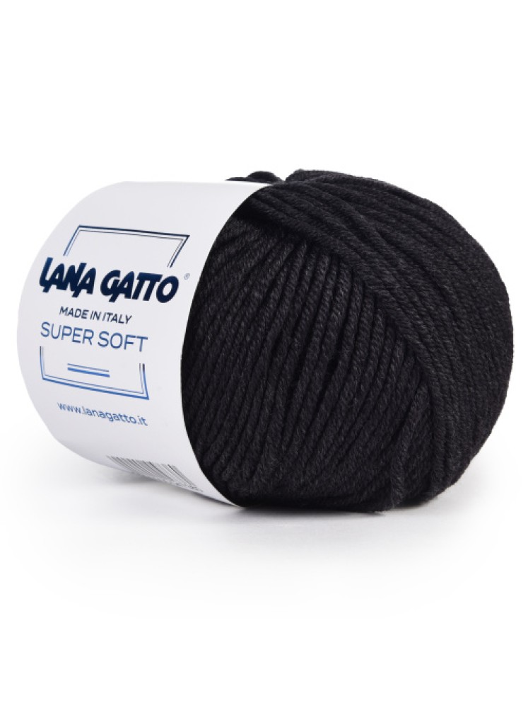Пряжа Super Soft LANA GATTO 20214 Мокрый асфальт