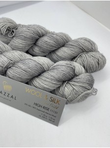 Пряжа Wool&Silk Gazzal 11131 Светлый серый