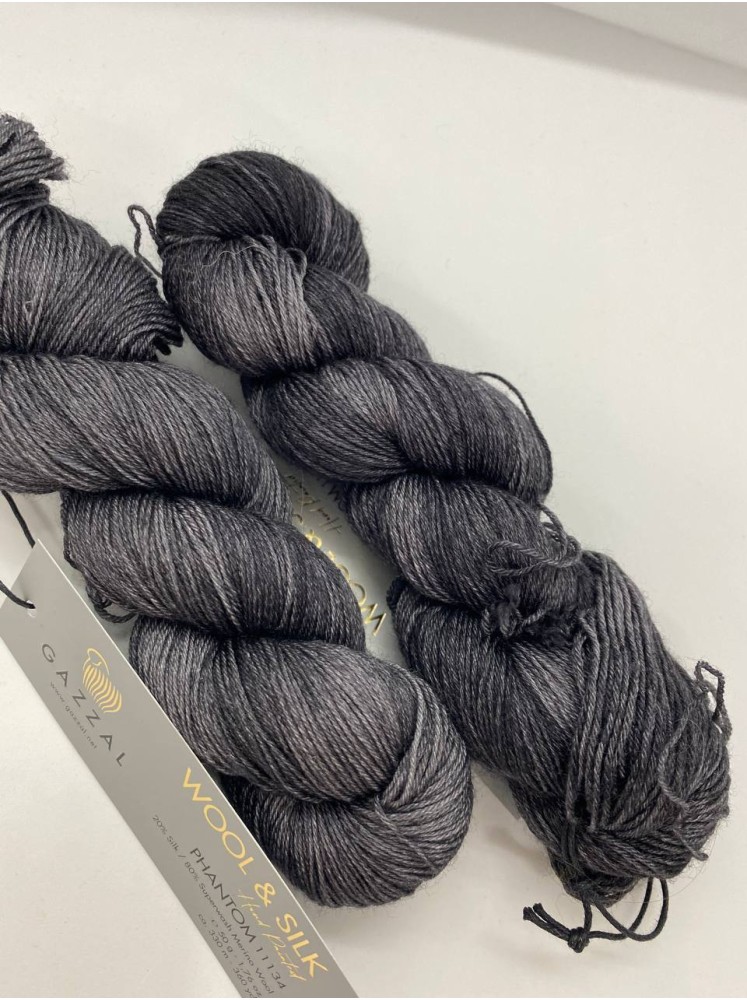 Пряжа Wool&Silk Gazzal 11134 Уголь
