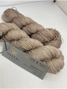Пряжа Wool&Silk Gazzal 11135 Штукатурка