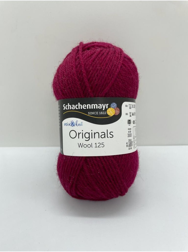 Пряжа Originals Wool 125 Schachenmayr 132 Бургунди